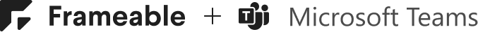 frameable and microsoft teams logo